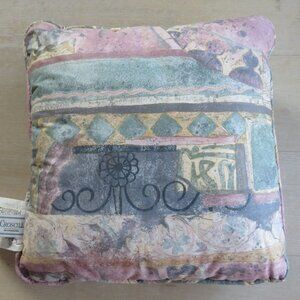 Vintage Croscill Benetello Square Throw Pillow 16"x16" Machine Washable NEW